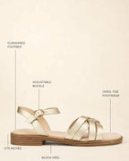 Mary Eli Gold Flats - Lino Perros