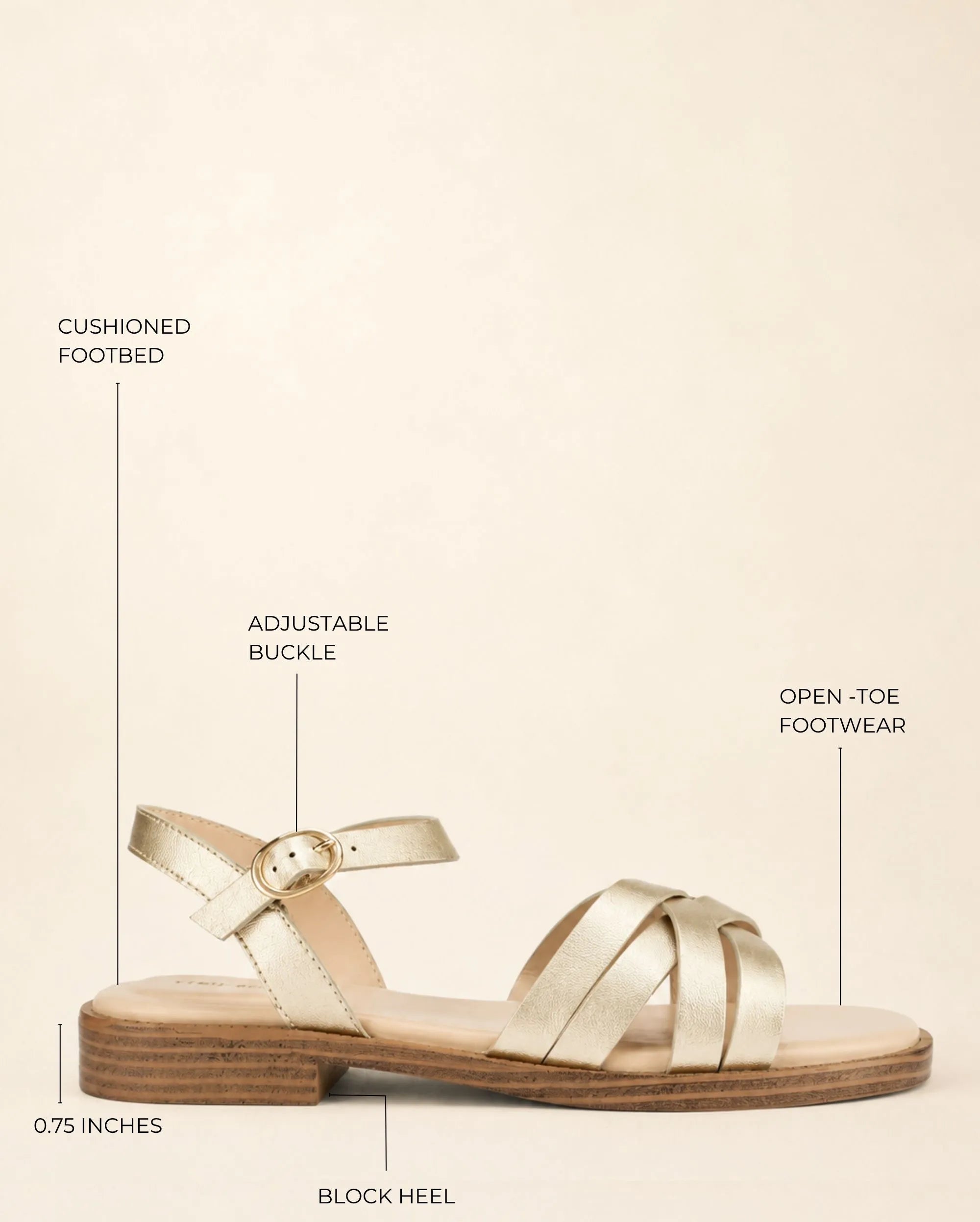 Mary Eli Gold Flats - Lino Perros