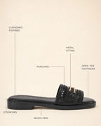 Gabbana Ammy Black Flats - Lino Perros