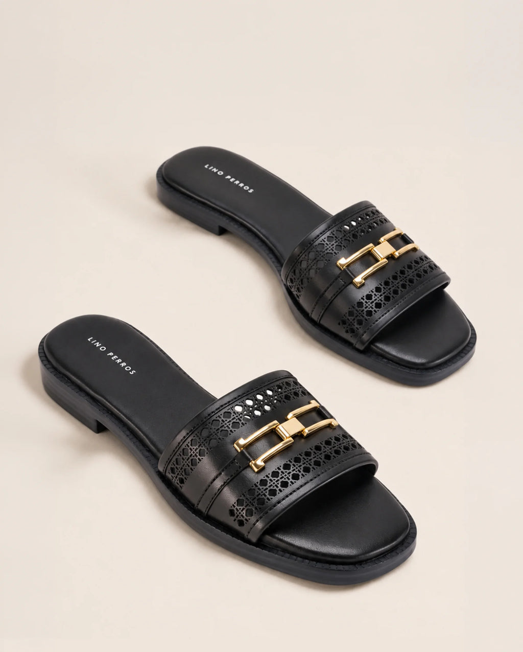 Gabbana Ammy Black Flats - Lino Perros