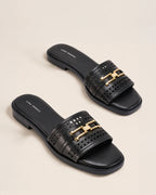 Gabbana Ammy Black Flats - Lino Perros
