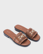Gabbana Ammy Tan Flats - Lino Perros