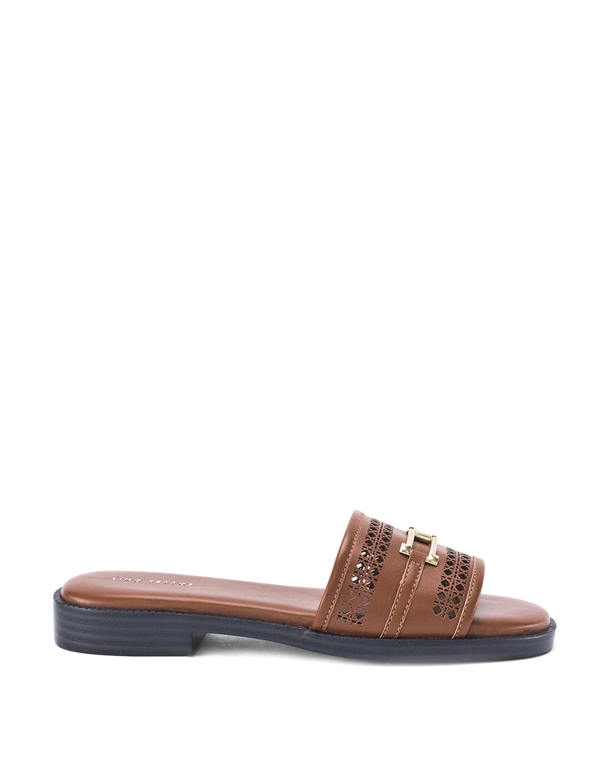 Gabbana Ammy Tan Flats - Lino Perros