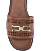 Gabbana Ammy Tan Flats - Lino Perros