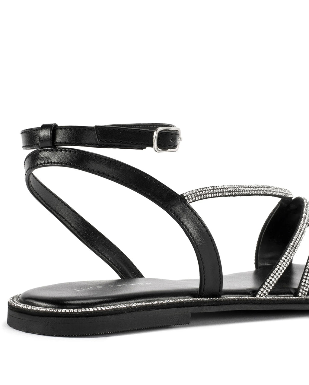 Victoria Ara Black Flats - Lino Perros