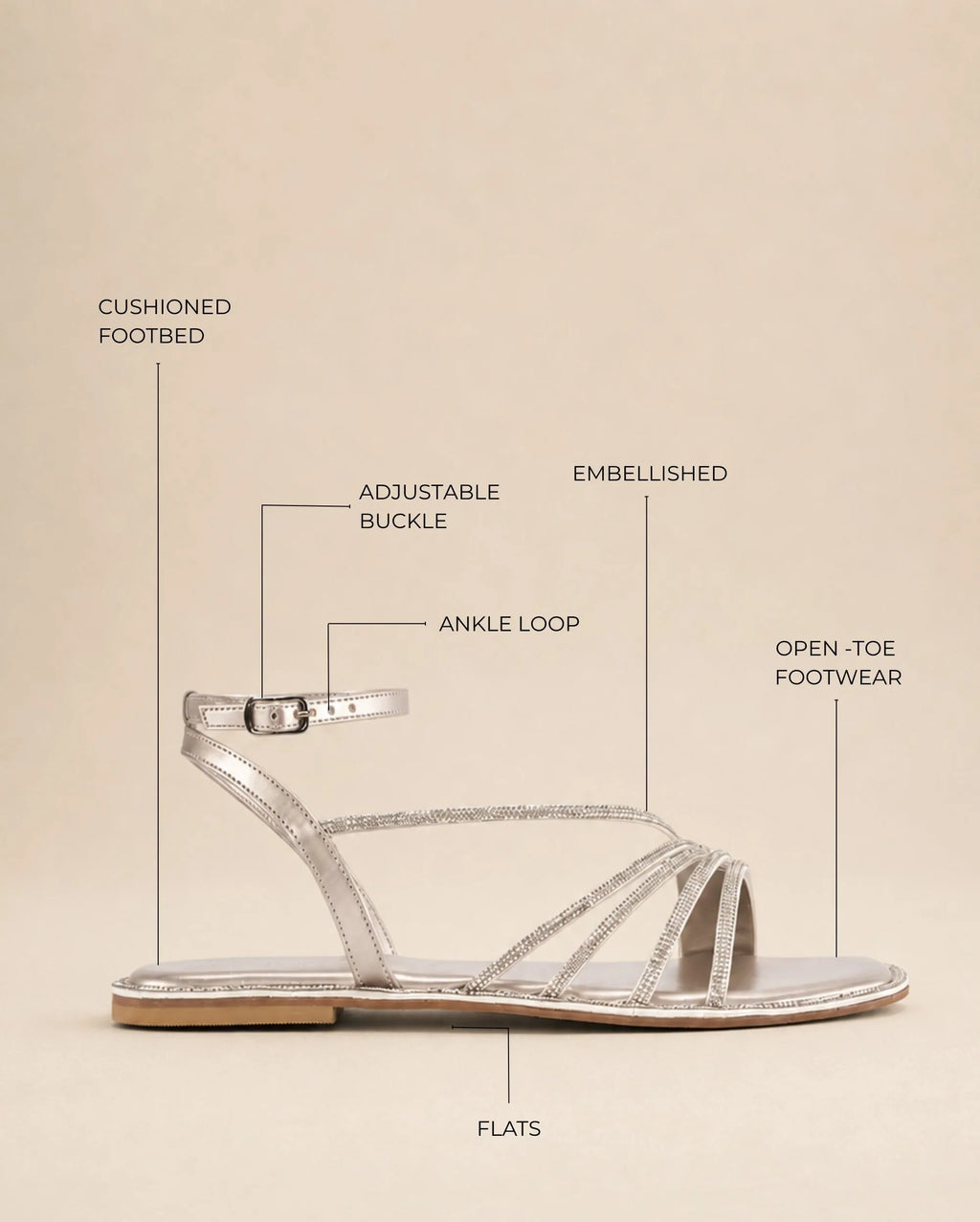 Victoria Ara Silver Flats - Lino Perros