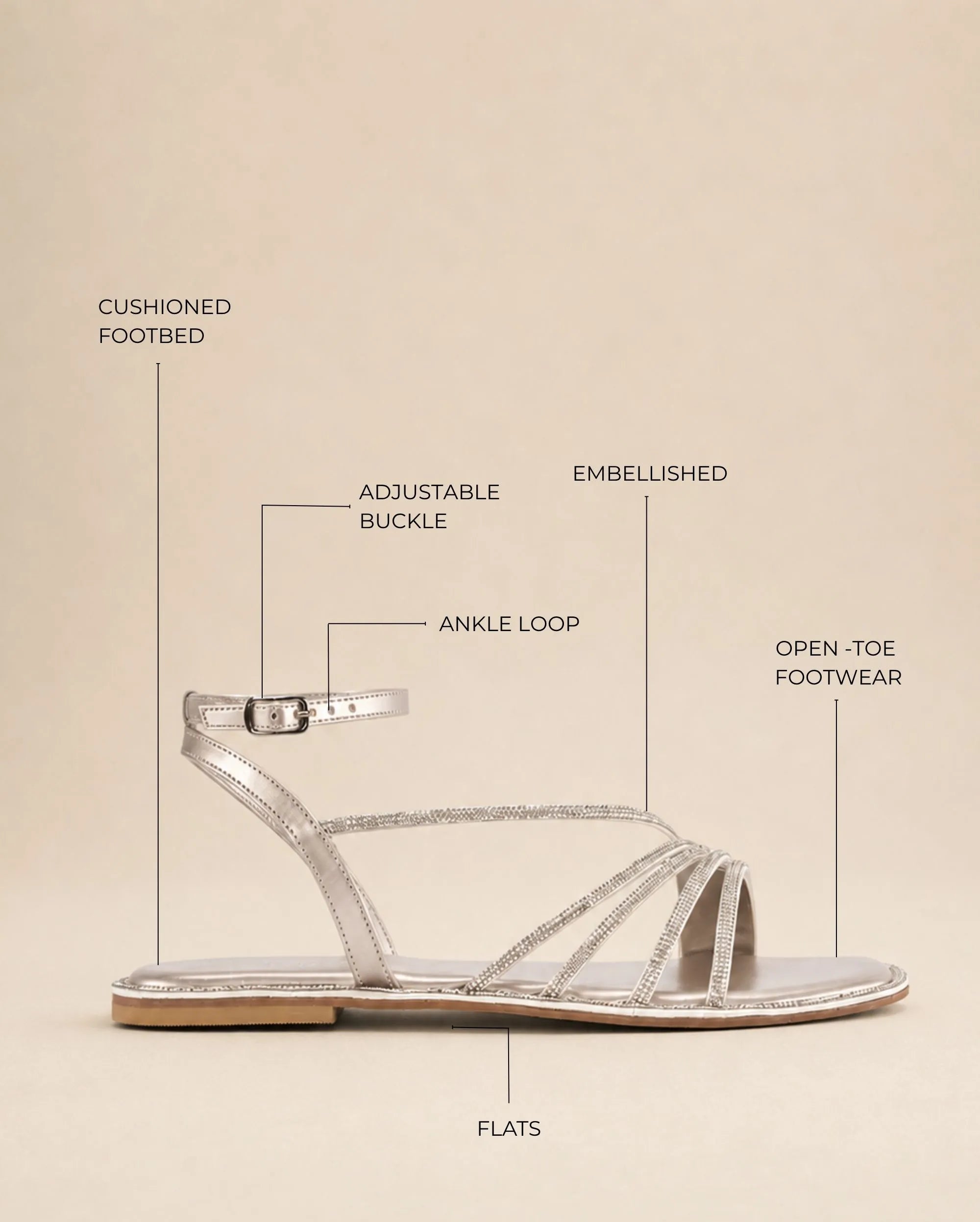 Victoria Ara Silver Flats - Lino Perros