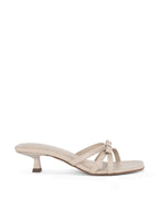 Hepburn Bow Off-White  Heels - Lino Perros