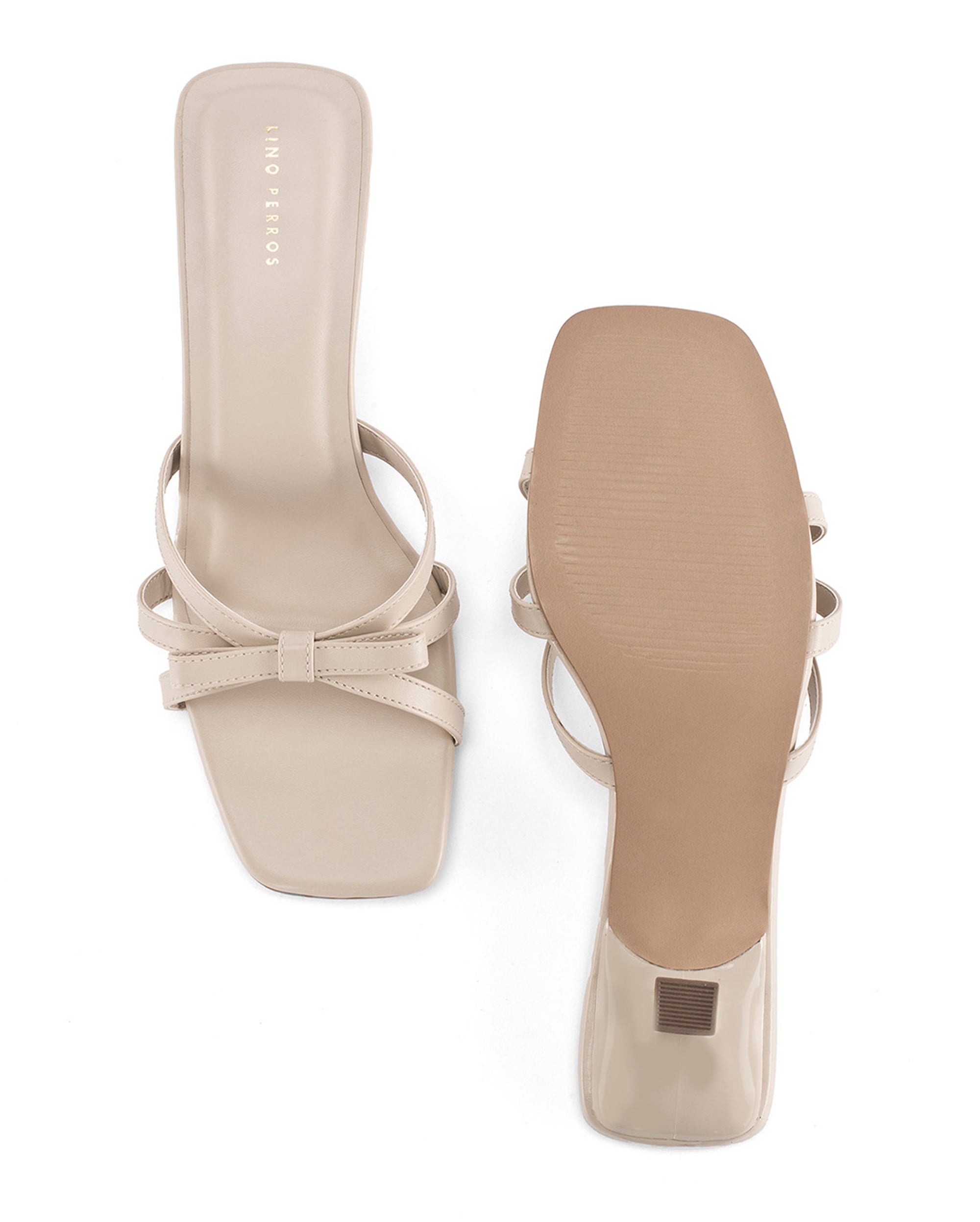 Hepburn Bow Off-White  Heels - Lino Perros