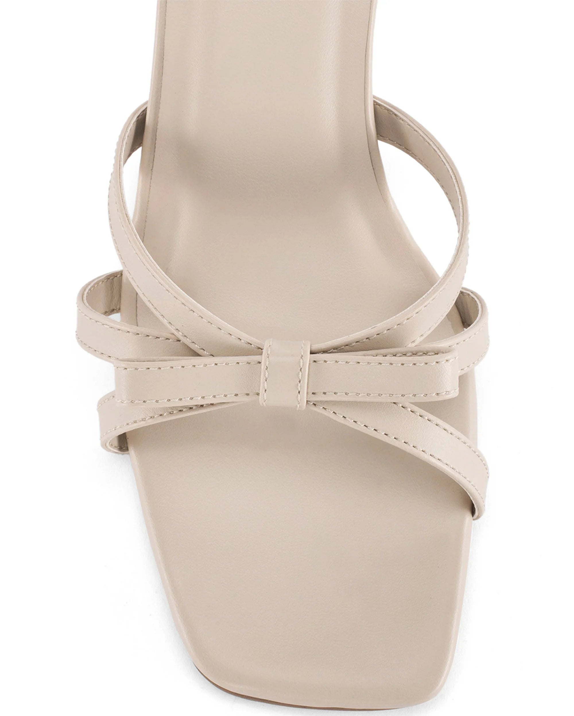 Hepburn Bow Off-White  Heels - Lino Perros