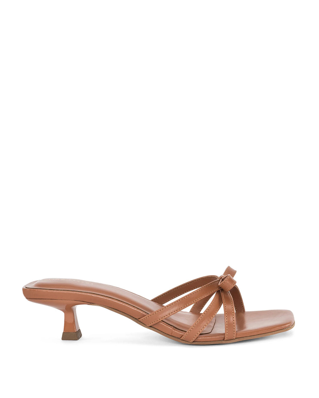 Hepburn Bow Tan Heels - Lino Perros