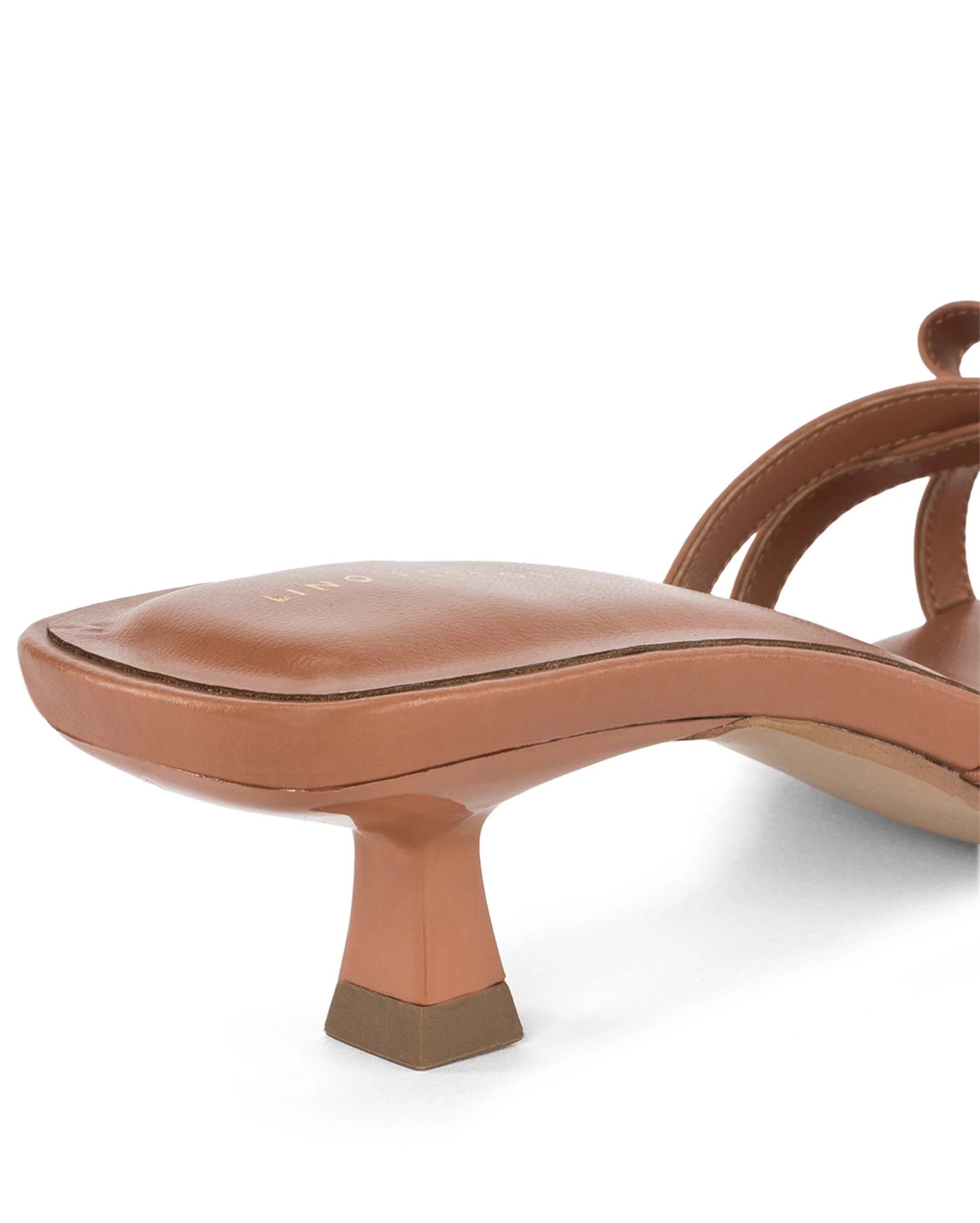 Hepburn Bow Tan Heels - Lino Perros