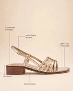 Gabbana Eva Gold Heels - Lino Perros