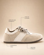 Stellar Nexus Motion Beige Sneakers - Lino Perros