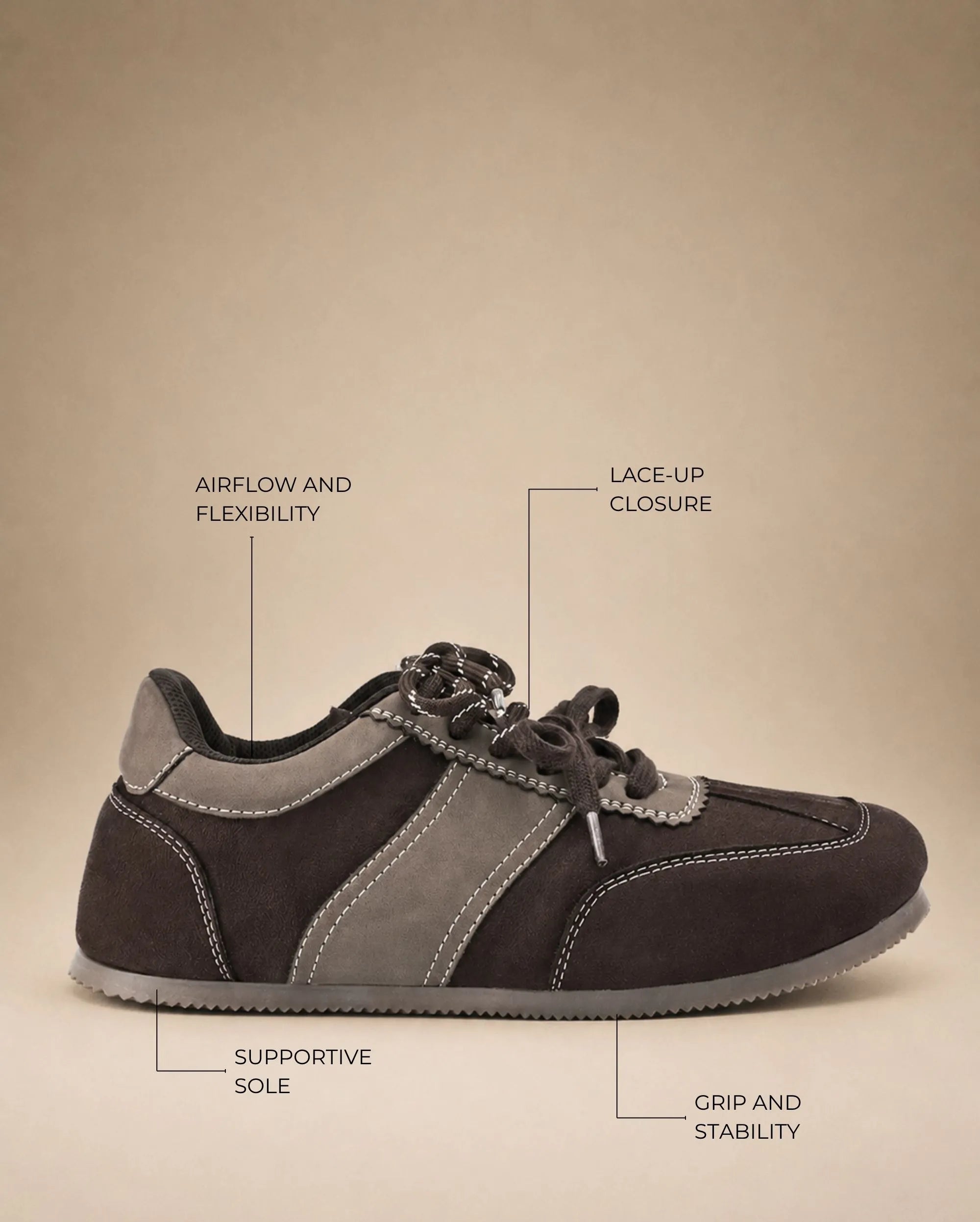 Stellar Nexus Motion Coffee Sneakers - Lino Perros