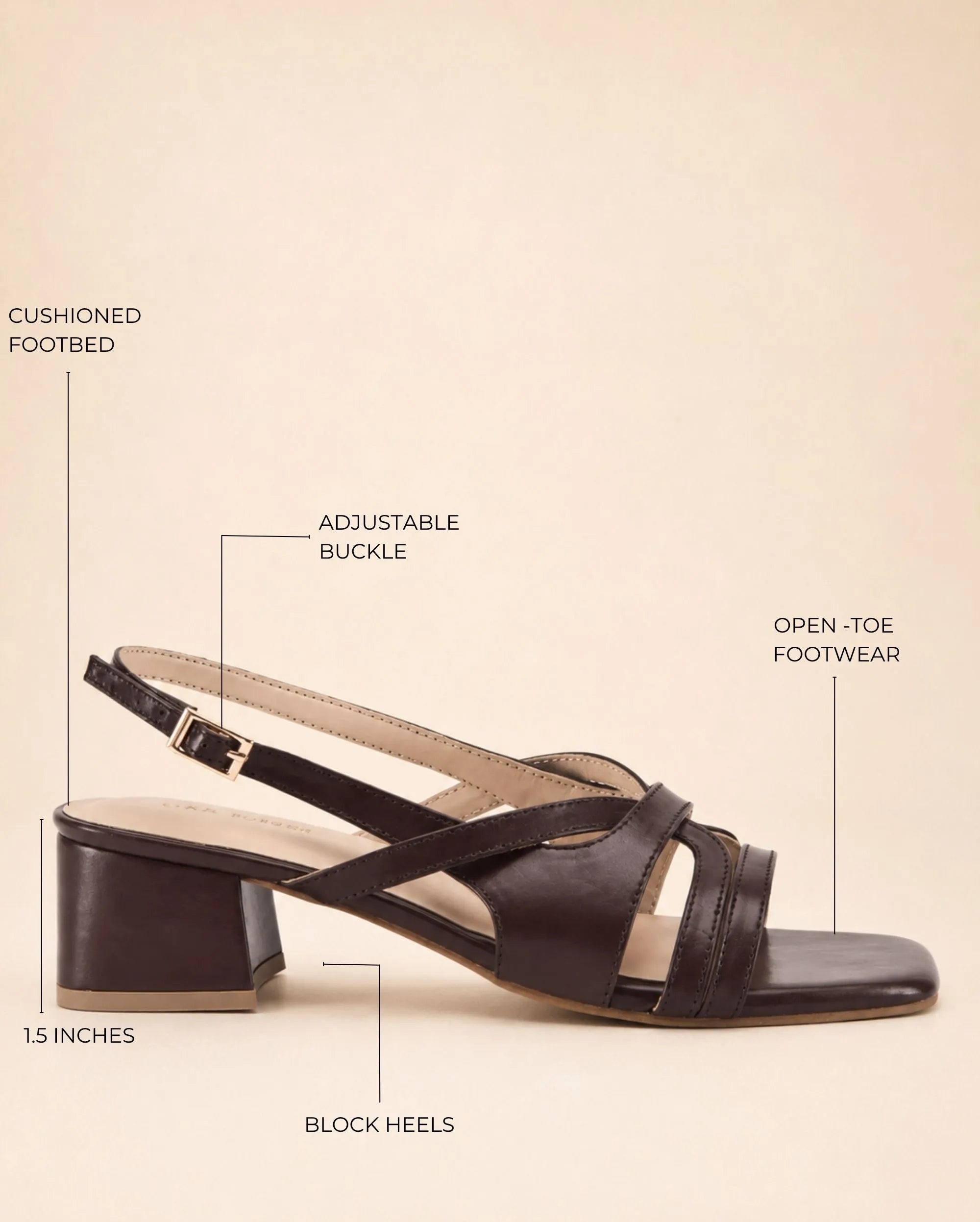 Gabbana Brown Muse Heels - Lino Perros
