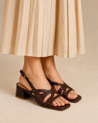 Gabbana Brown Muse Heels - Lino Perros