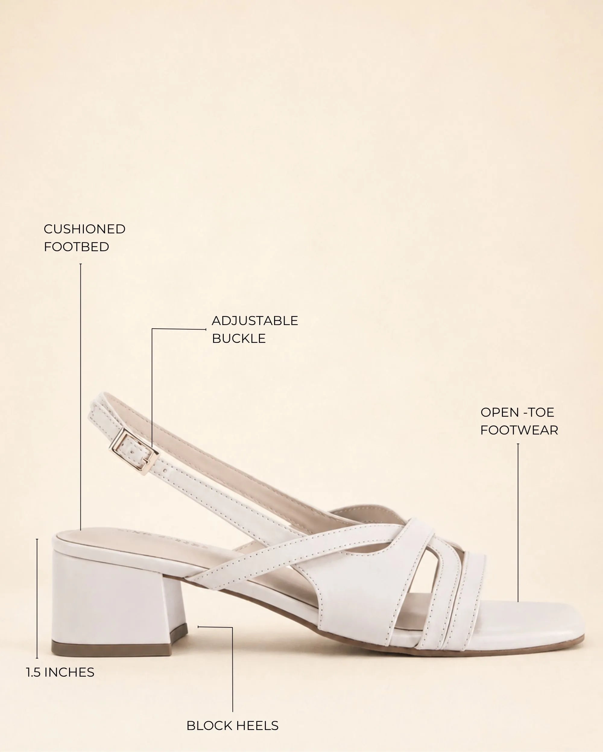 Gabbana Off-White Muse Heels - Lino Perros