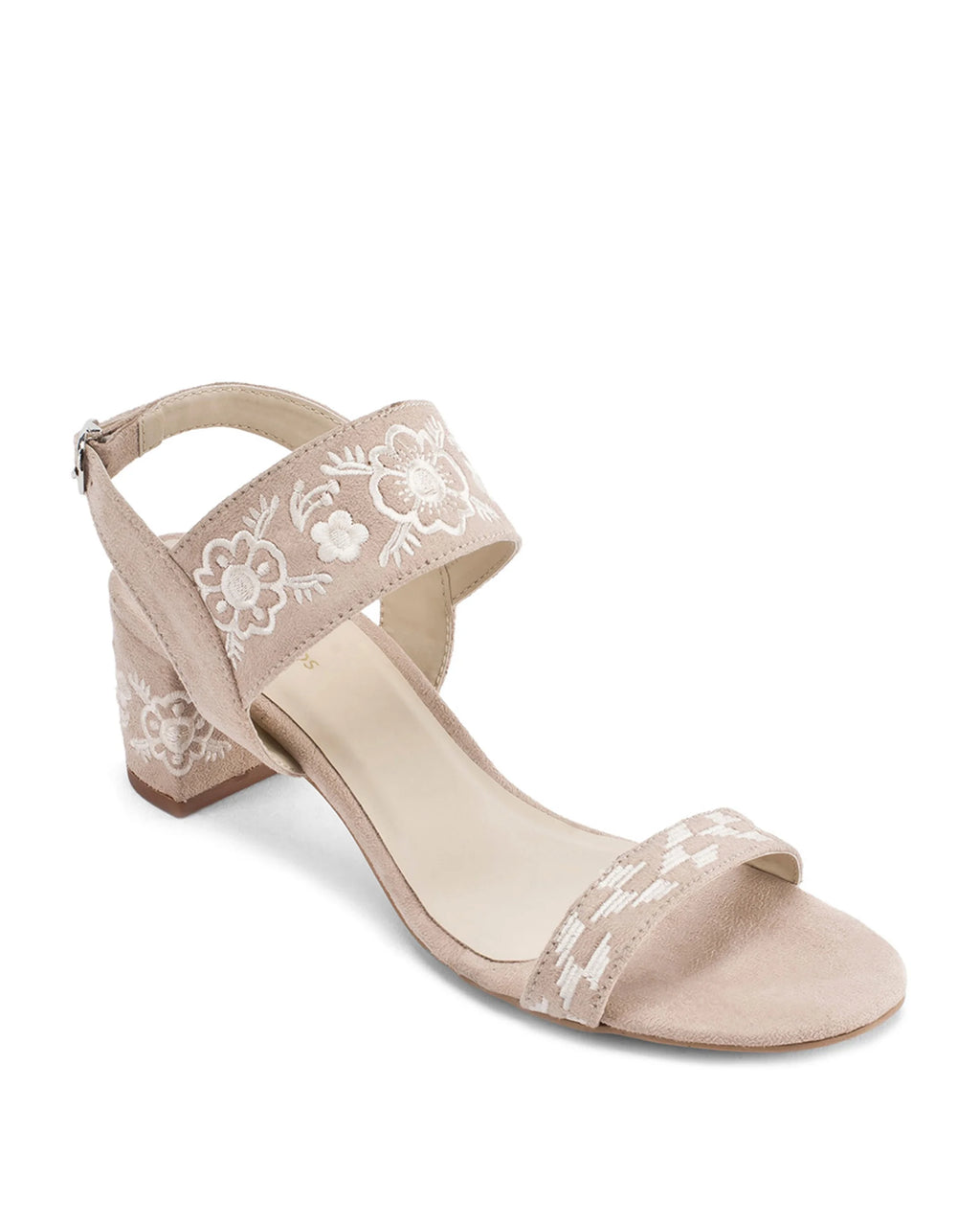 Mary Beige Boho Block Heels - Lino Perros