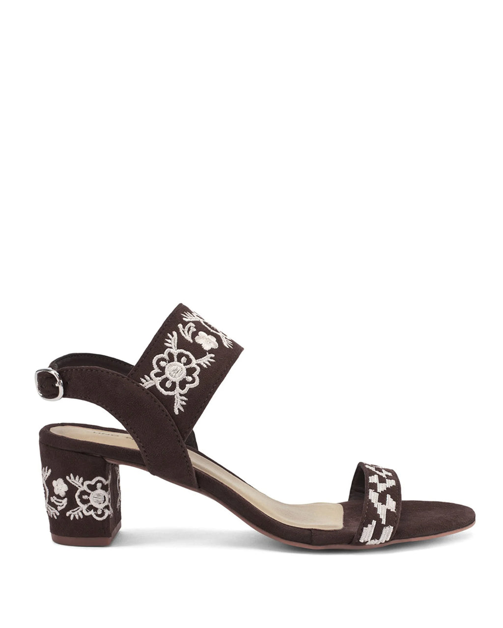 Mary Coffee Boho Block Heels - Lino Perros
