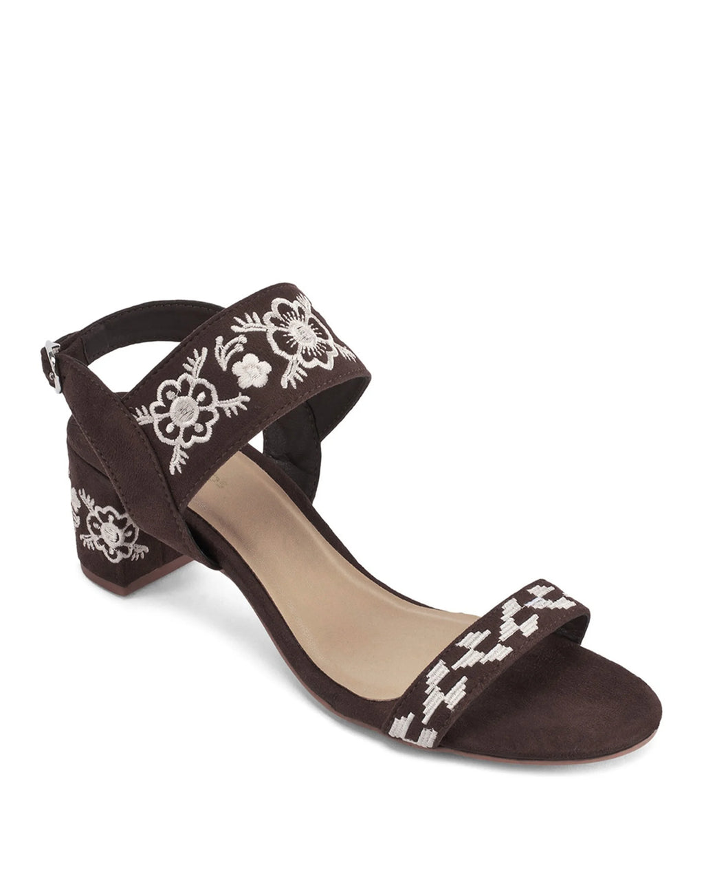 Mary Coffee Boho Block Heels - Lino Perros