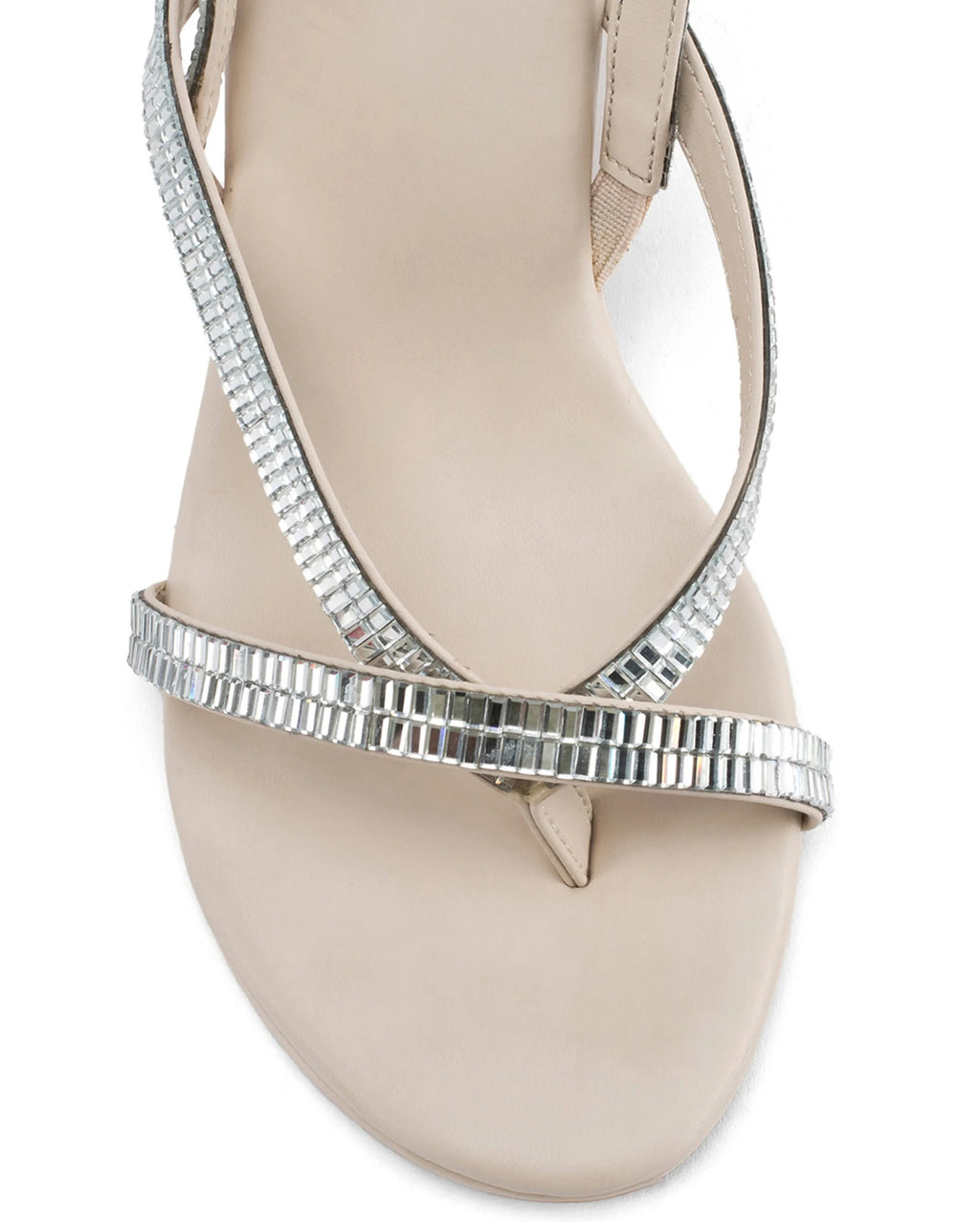 Victoria Beige Starlit Heels - Lino Perros