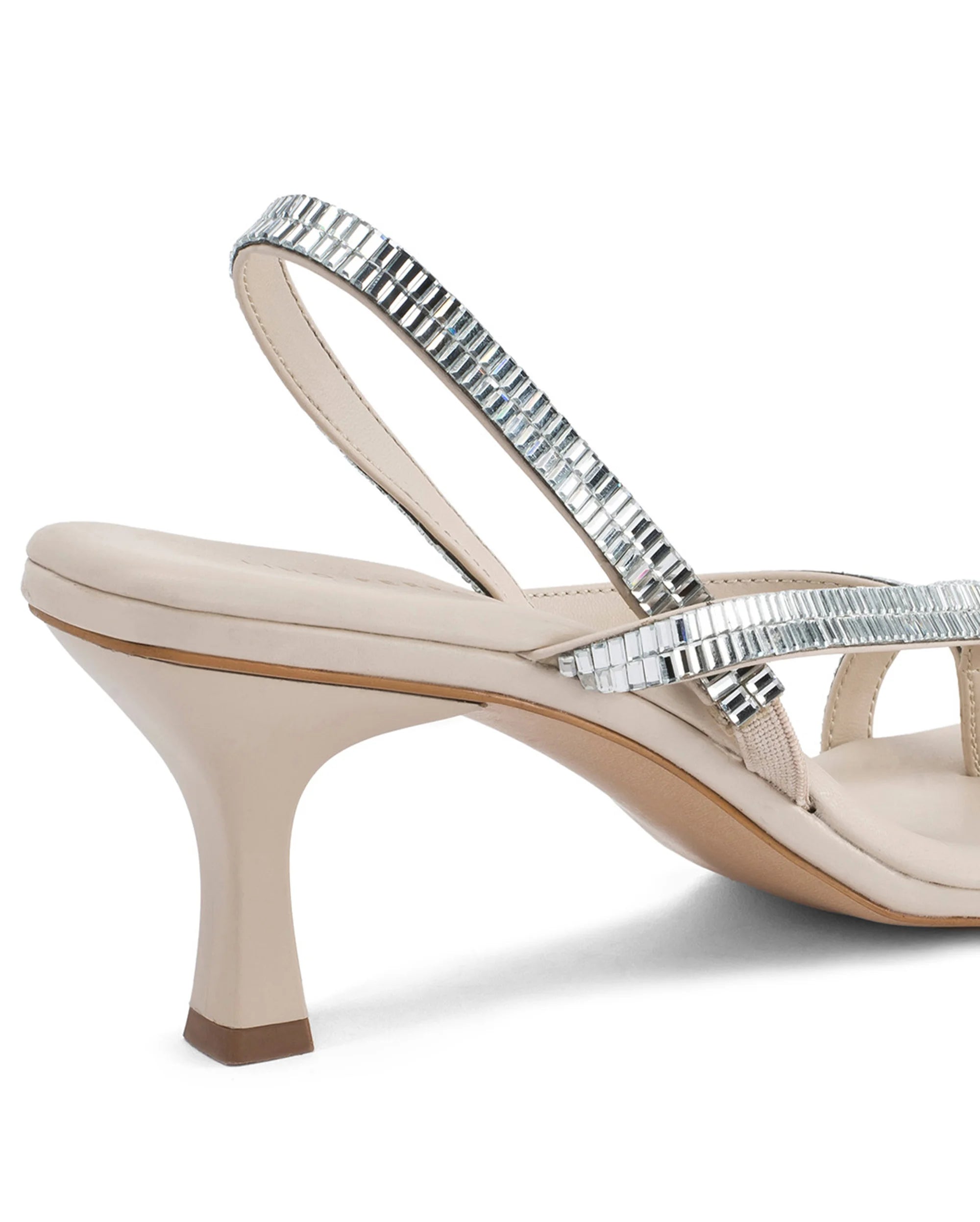 Victoria Beige Starlit Heels - Lino Perros