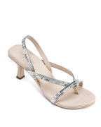 Victoria Beige Starlit Heels - Lino Perros