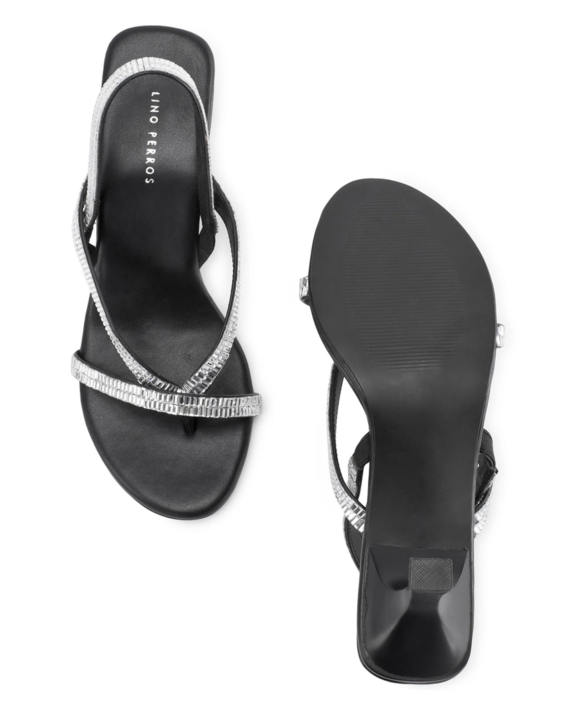 Victoria Black Starlit Heels - Lino Perros