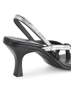 Victoria Black Starlit Heels - Lino Perros