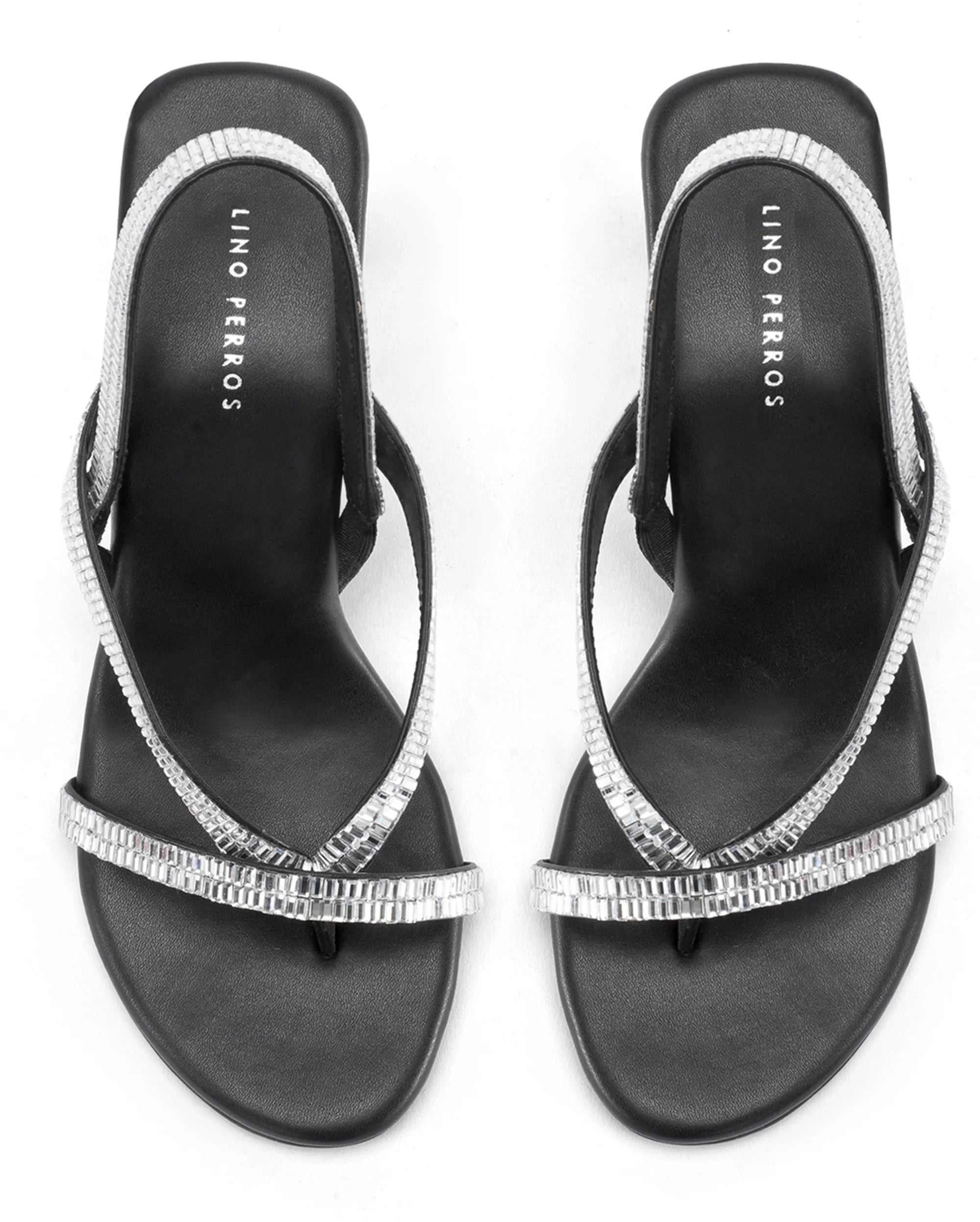 Victoria Black Starlit Heels - Lino Perros