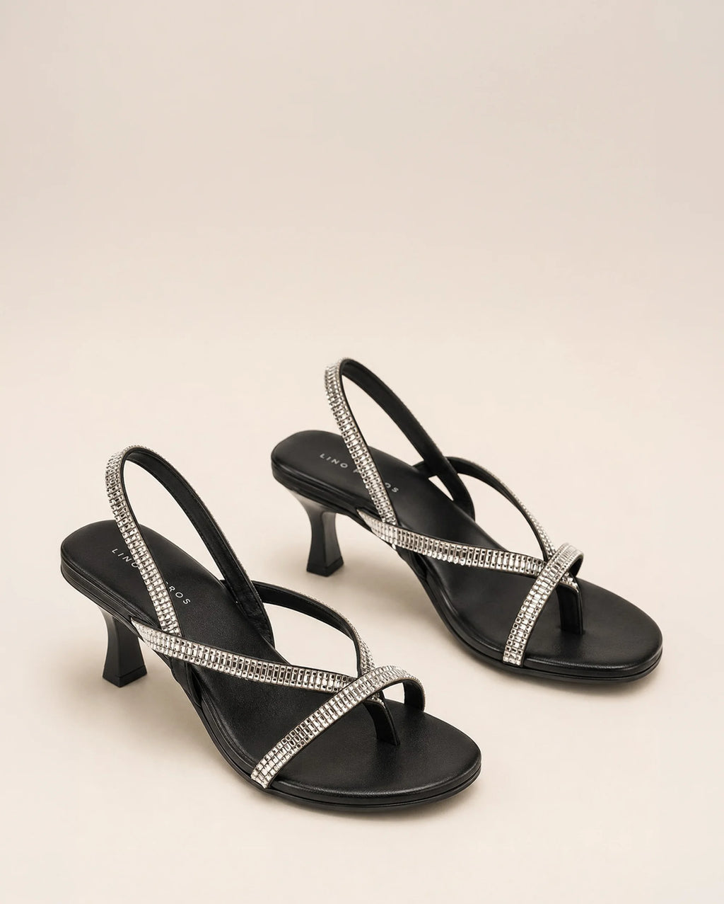 Victoria Black Starlit Heels - Lino Perros
