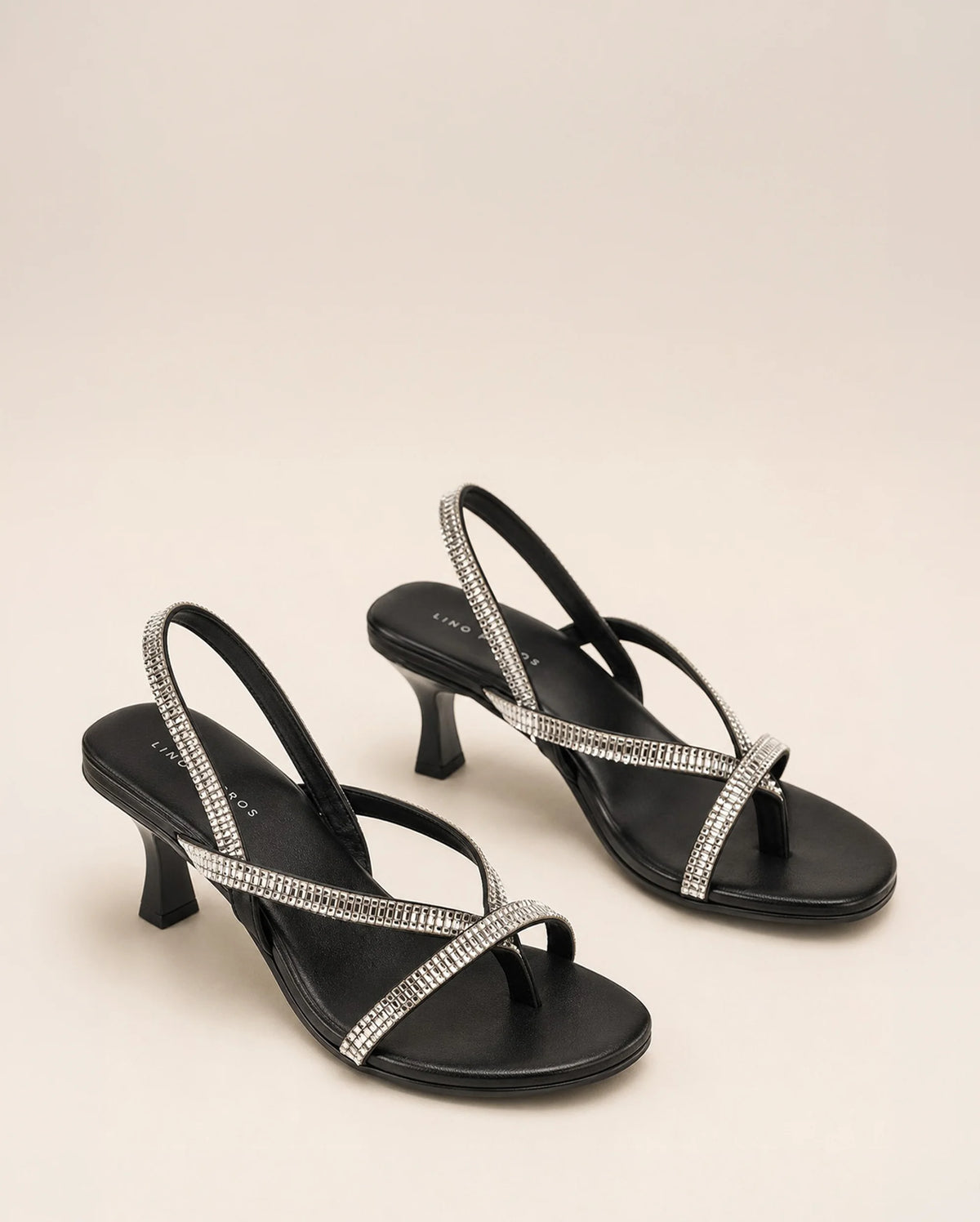 Victoria Black Starlit Heels - Lino Perros