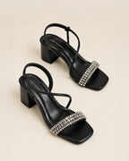 Victoria Black Diamond Heels - Lino Perros