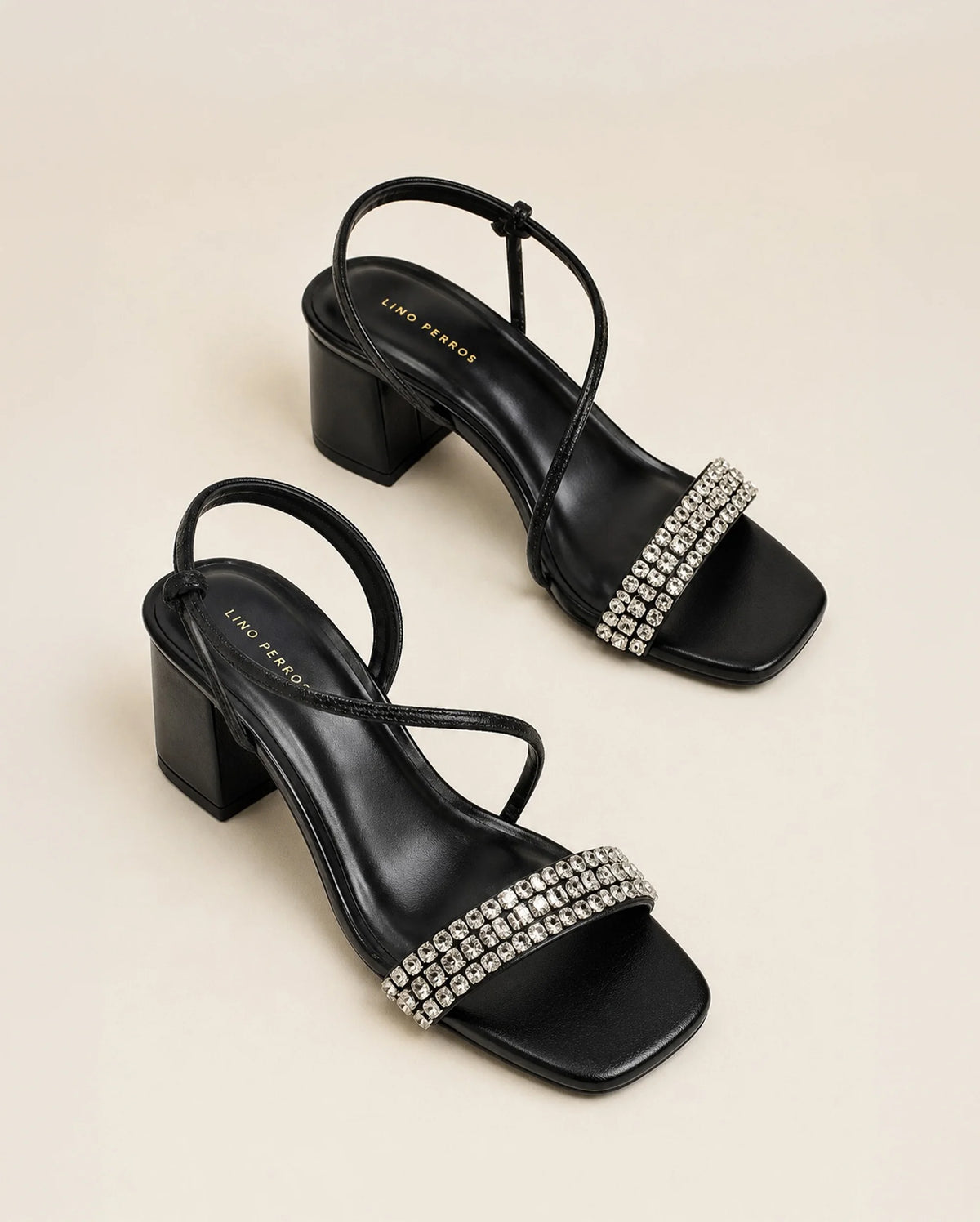 Victoria Black Diamond Heels - Lino Perros