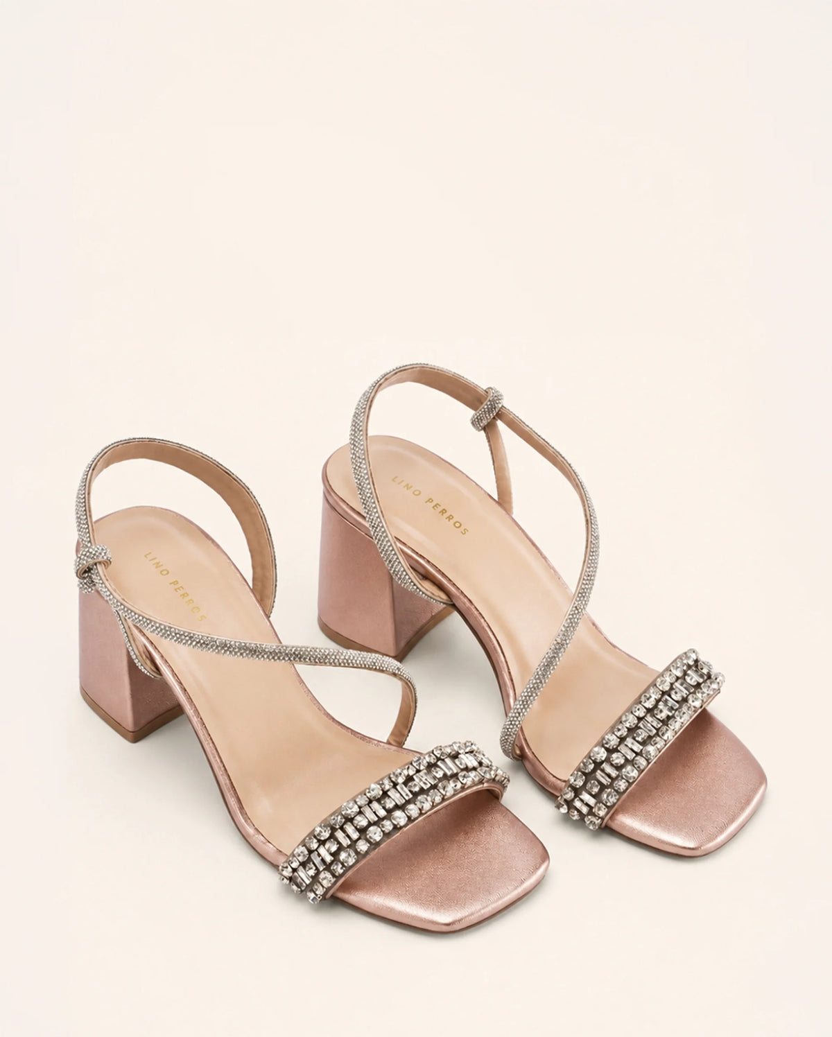 Victoria Rose Gold Diamond Heels  Lino Perros