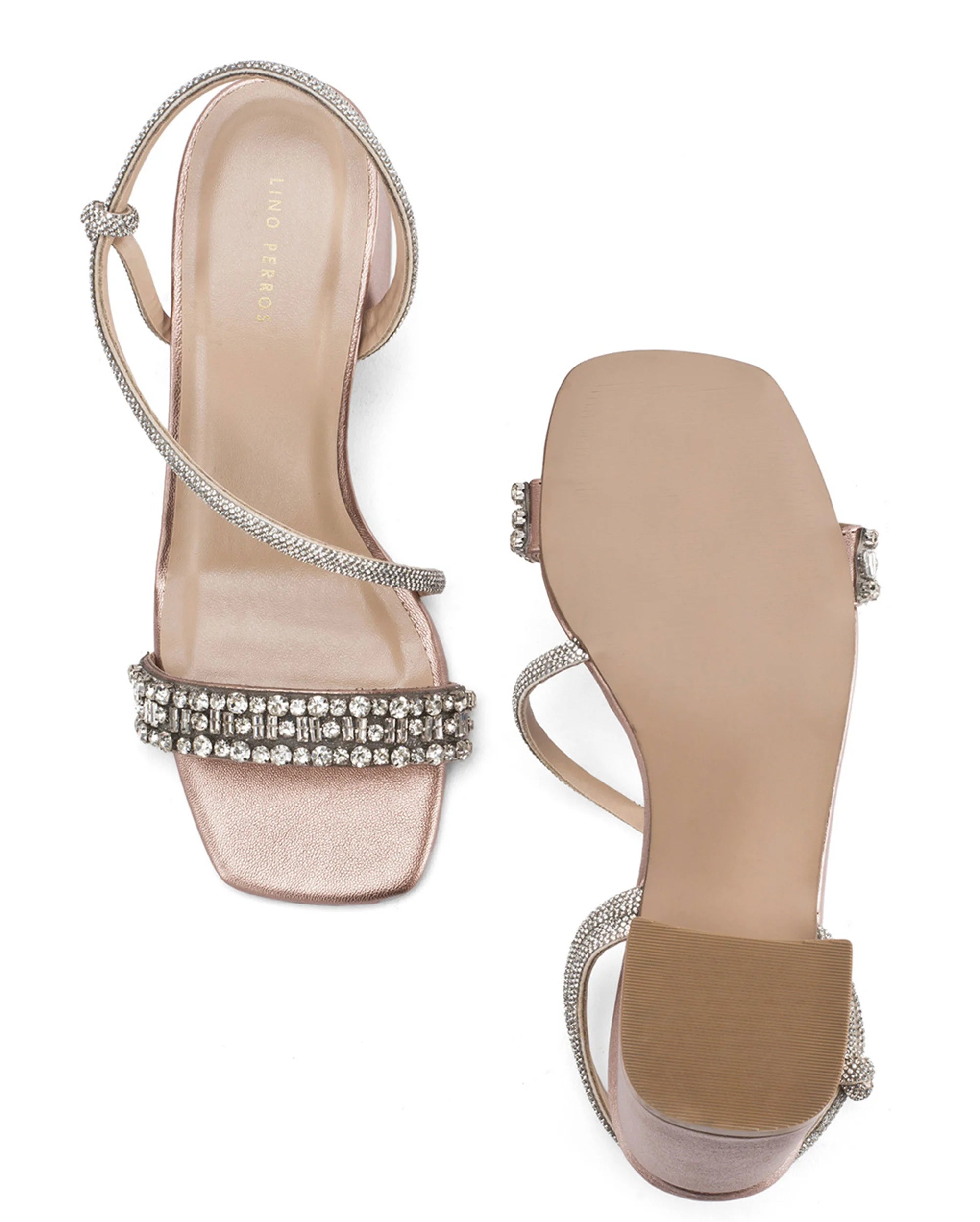 Victoria Rose Gold Diamond Heels  Lino Perros