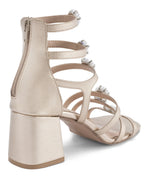 Victoria Gold Crystal Gladiator Heels - Lino Perros