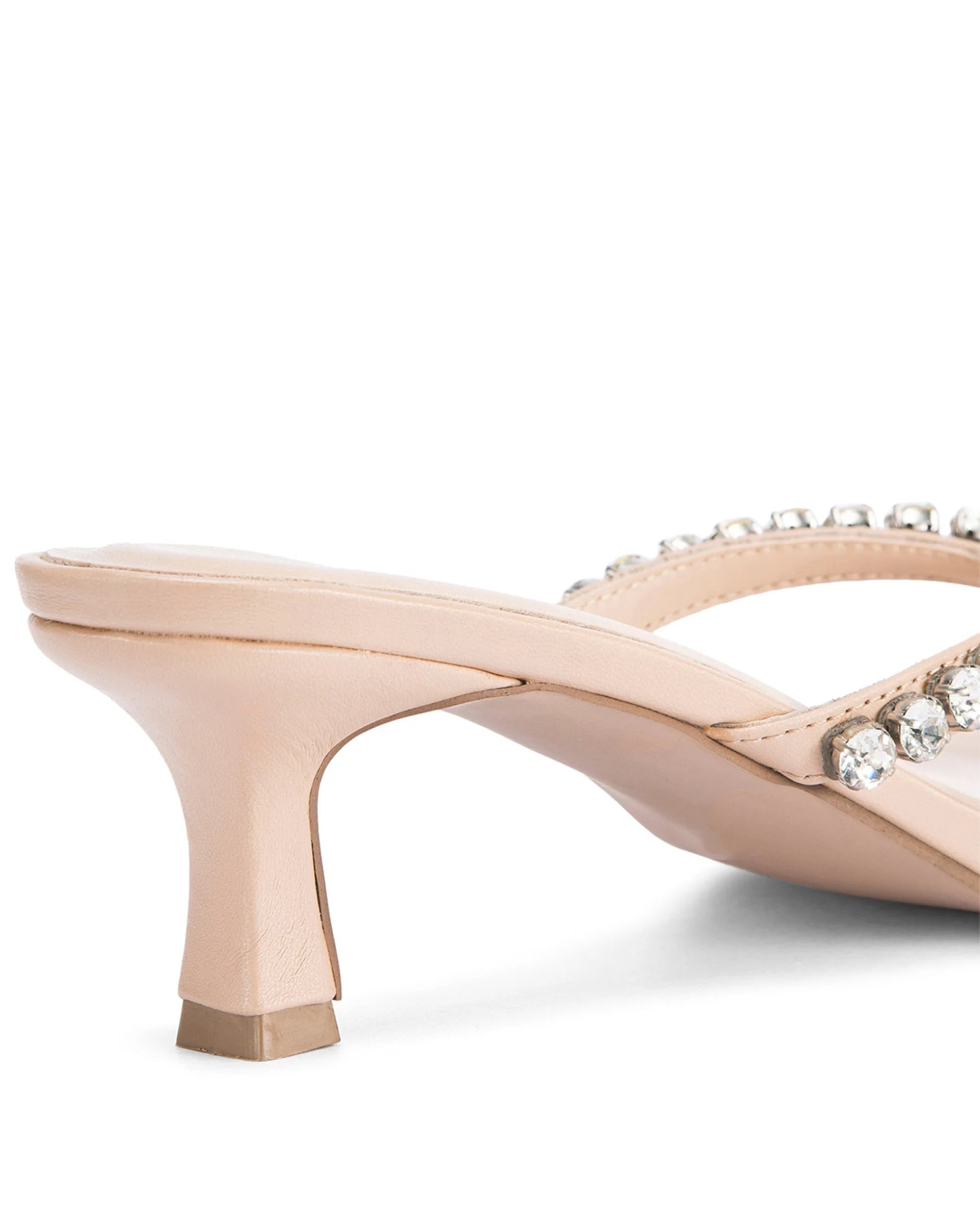 Mary Beige Sparkle Heels - Lino Perros