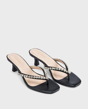Mary Black Sparkle Heels