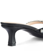 Mary Black Sparkle Heels - Lino Perros