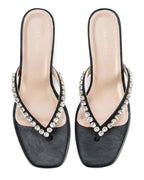 Mary Black Sparkle Heels - Lino Perros