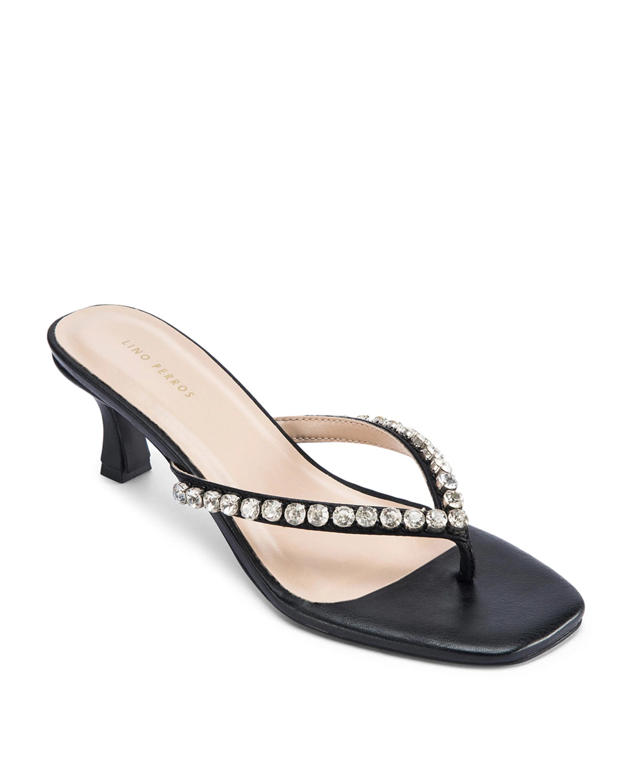 Mary Black Sparkle Heels - Lino Perros