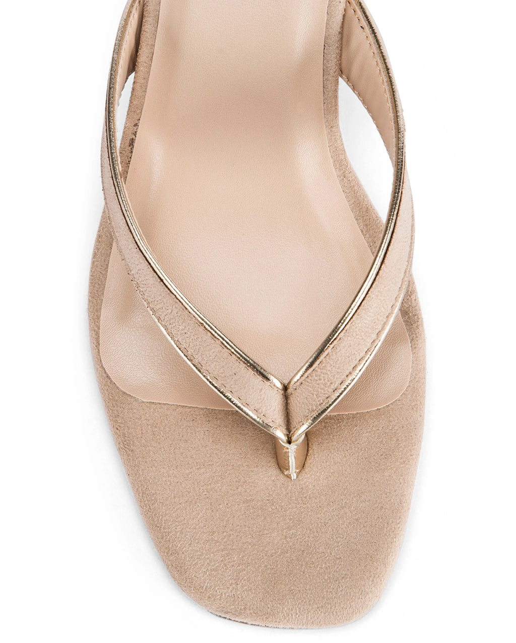Mary Beige Velvet Heels - Lino Perros
