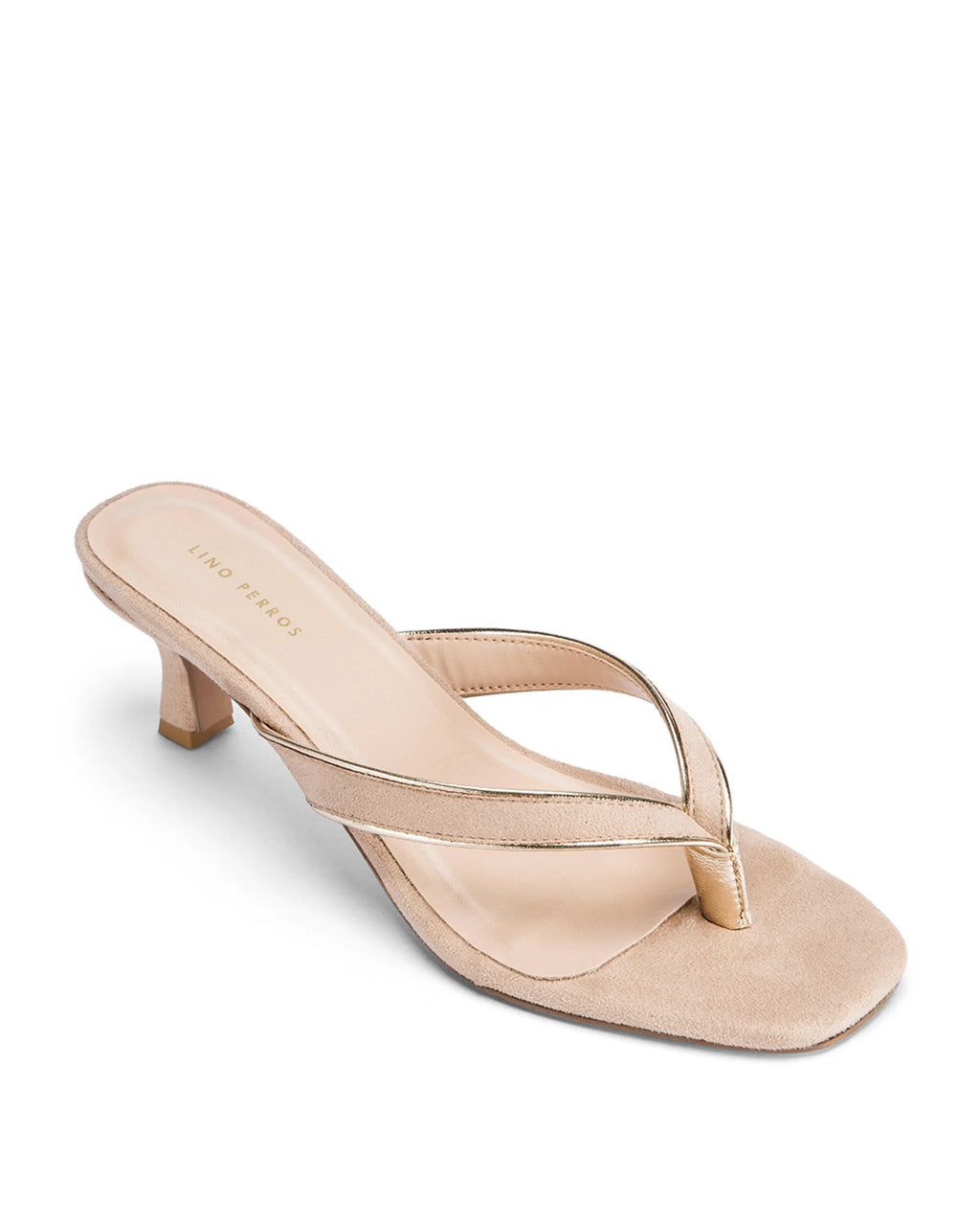 Mary Beige Velvet Heels - Lino Perros
