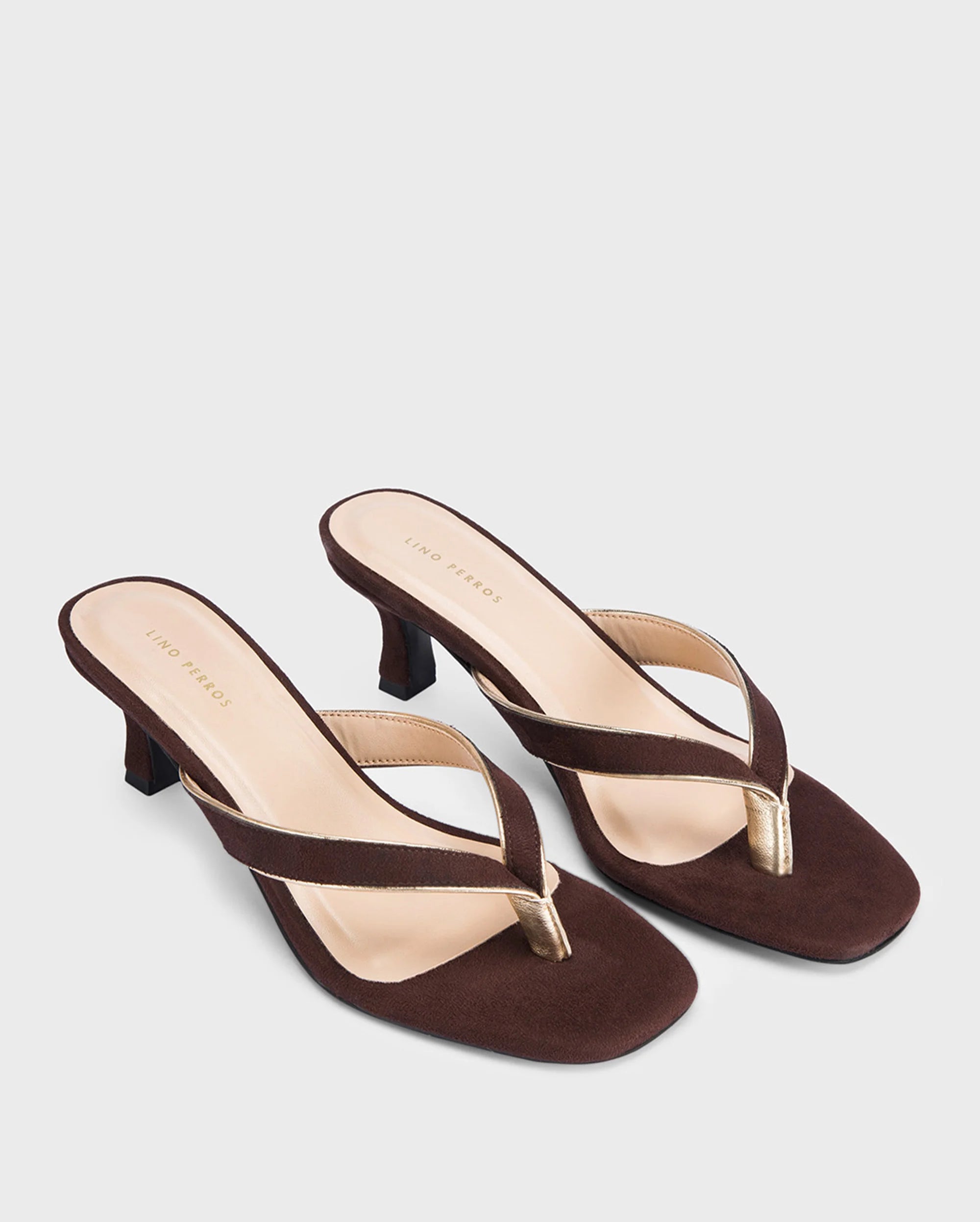 Mary Brown Velvet Heels - Lino Perros
