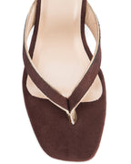 Mary Brown Velvet Heels - Lino Perros