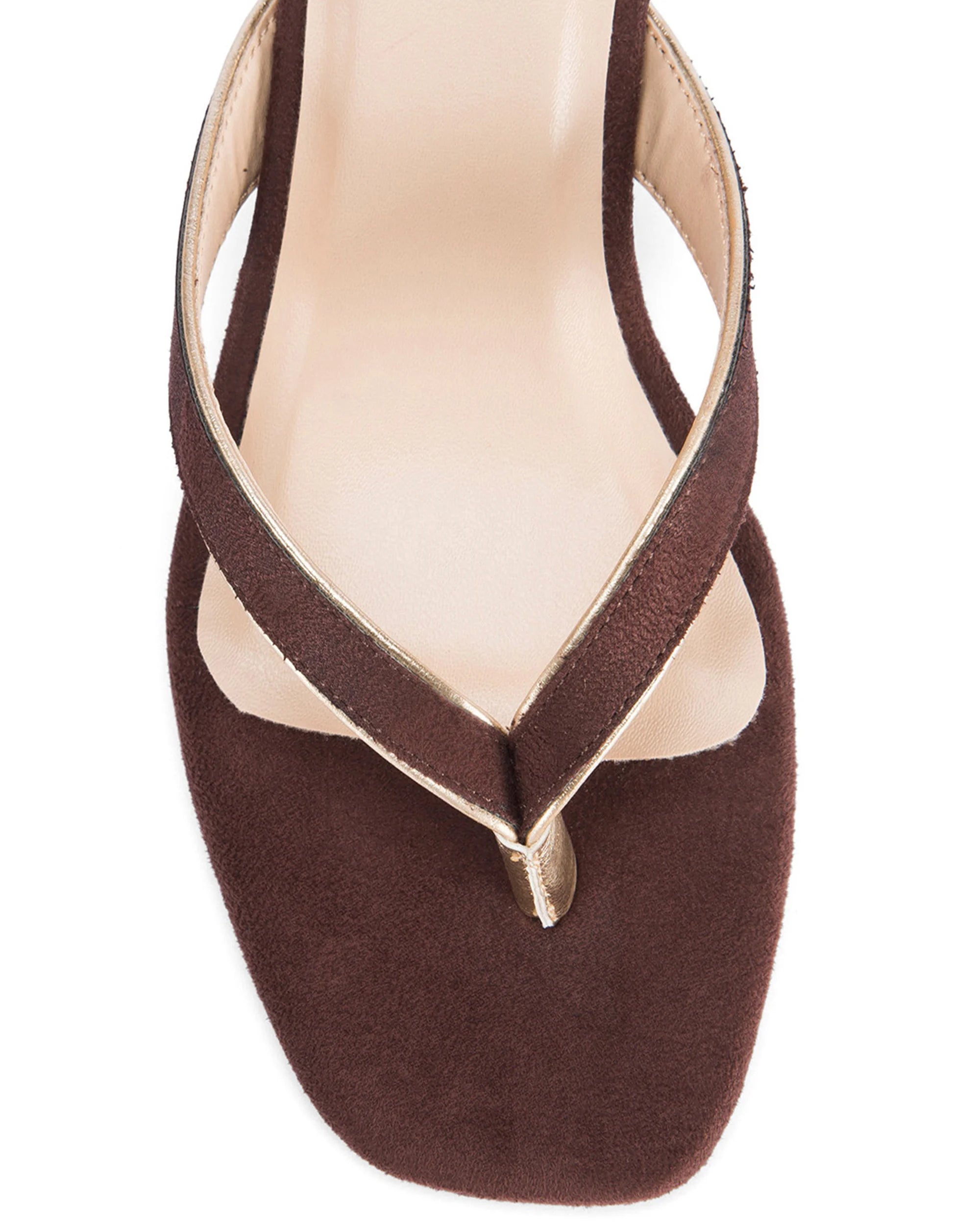 Mary Brown Velvet Heels - Lino Perros