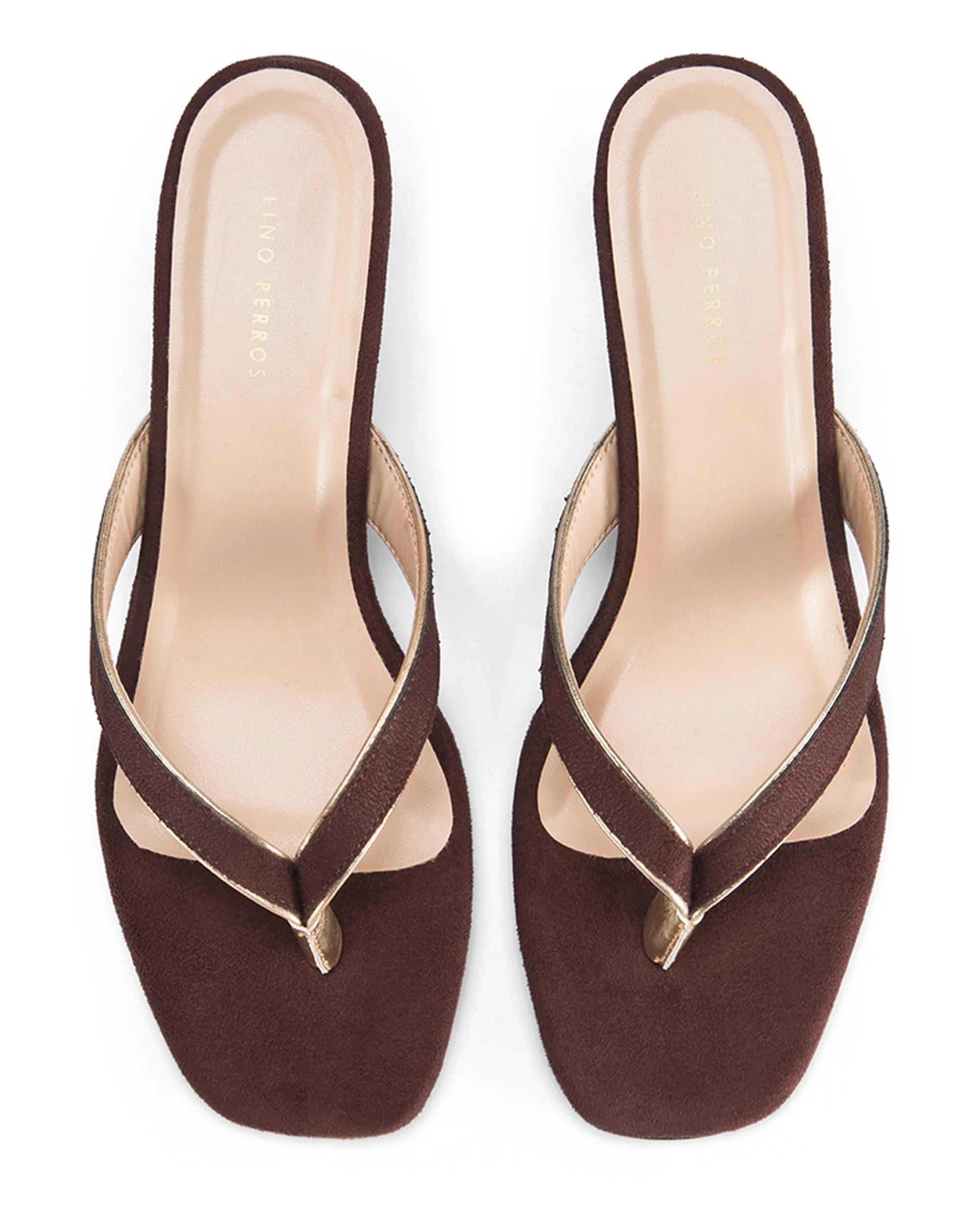 Mary Brown Velvet Heels - Lino Perros