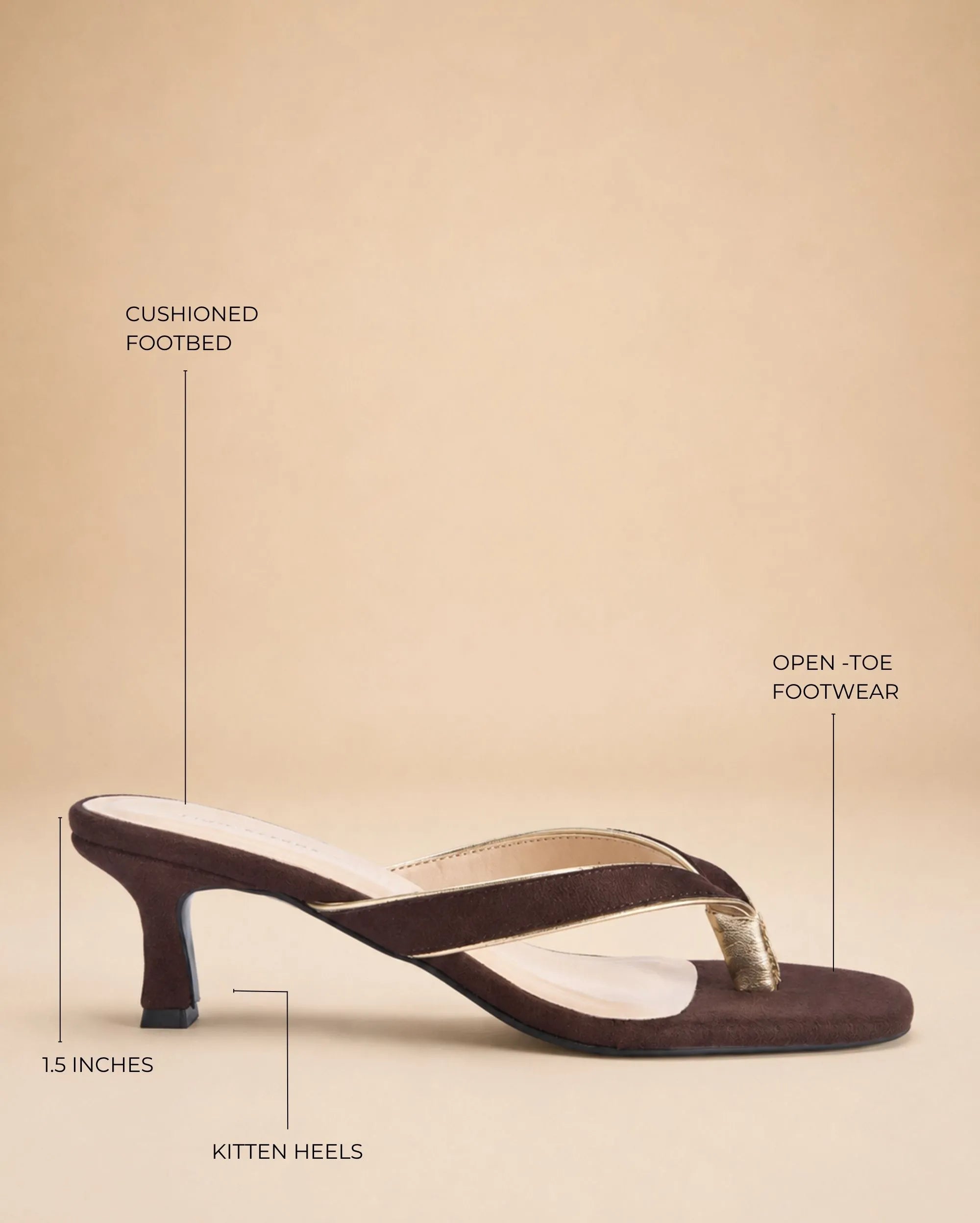 Mary Brown Velvet Heels - Lino Perros